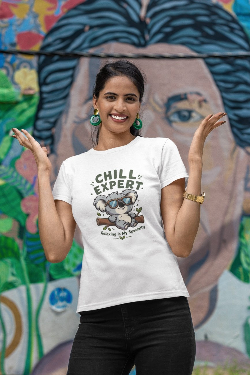 Chill Expert Graphic T-Shirt | Round neck