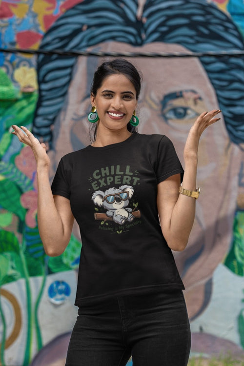 Chill Expert Graphic T-Shirt | Round neck