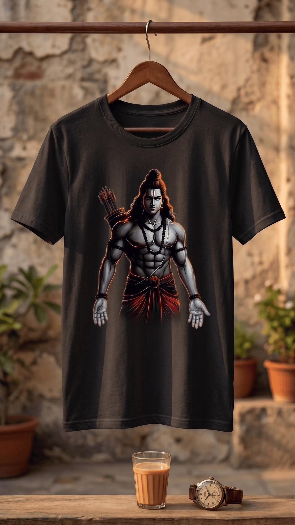 Lord Ram Graphic T-Shirt | Round neck