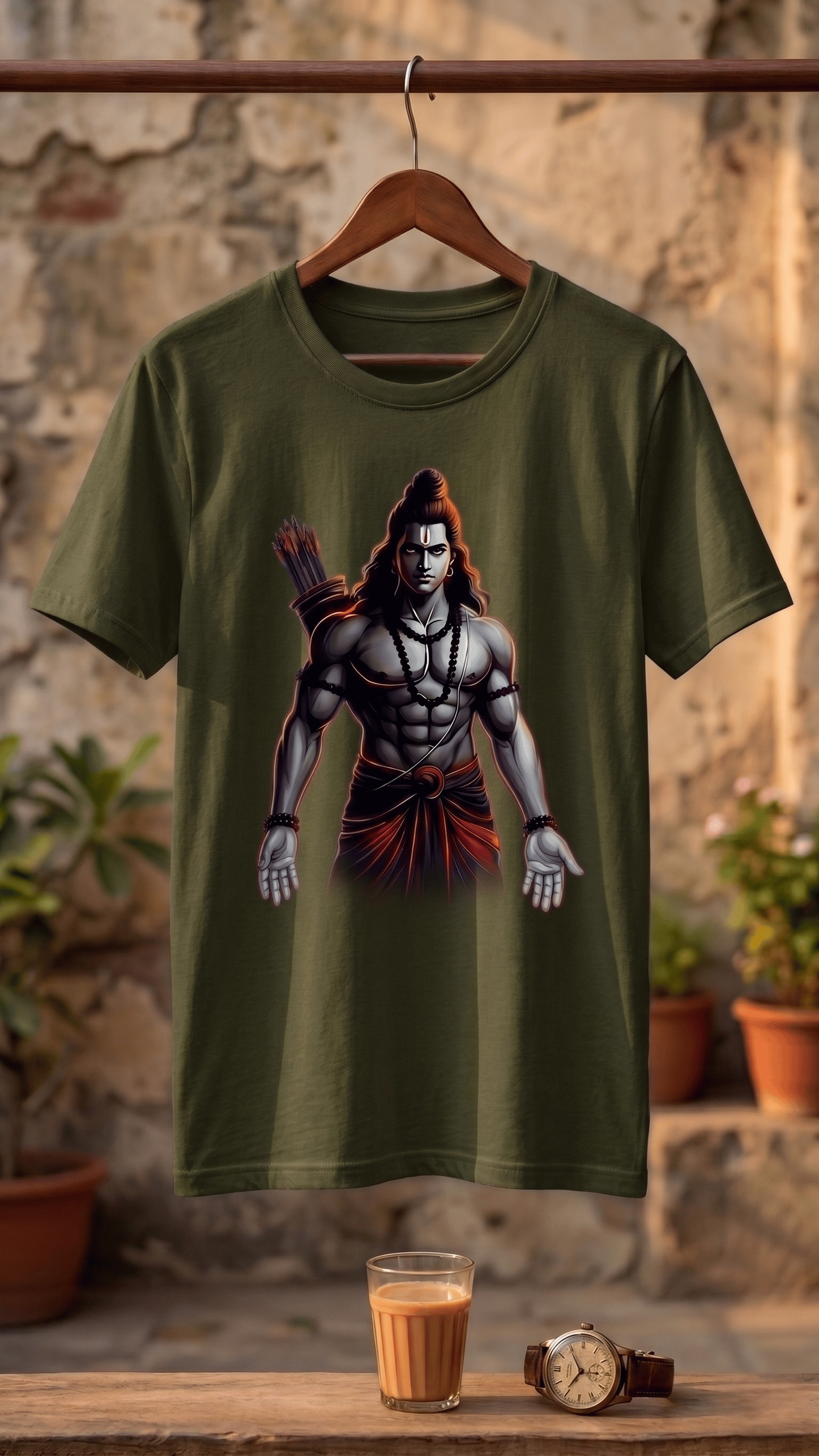 Lord Ram Graphic T-Shirt | Round neck