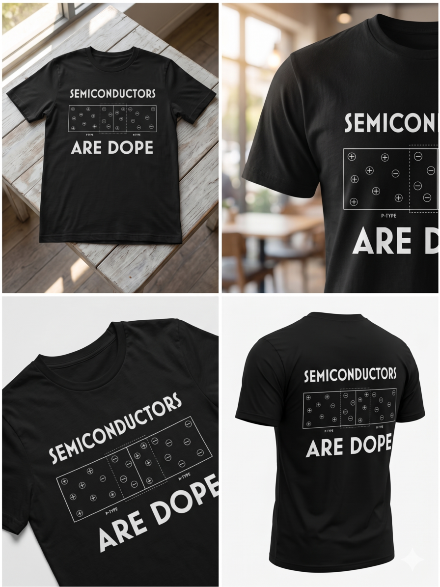 Semiconductors Are Dope – Oversized Graphic Printed T-Shirt - Back