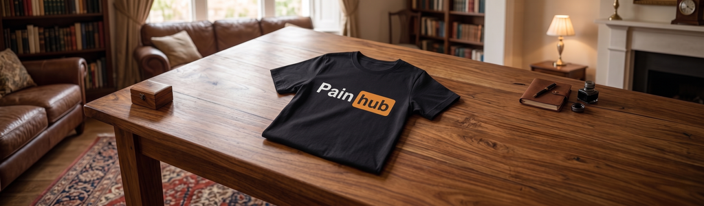 Pain Hub - Round Neck Oversize T-Shirt