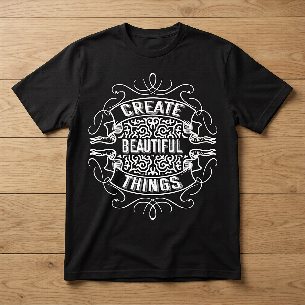 Create Beautiful Things – Graphic T-shirt for Creative Minds