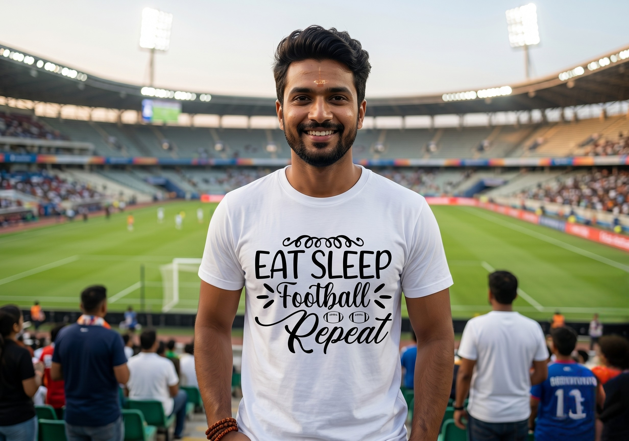 Eat Sleep Football Repeat – Regular T-shirt for True Fans ⚽