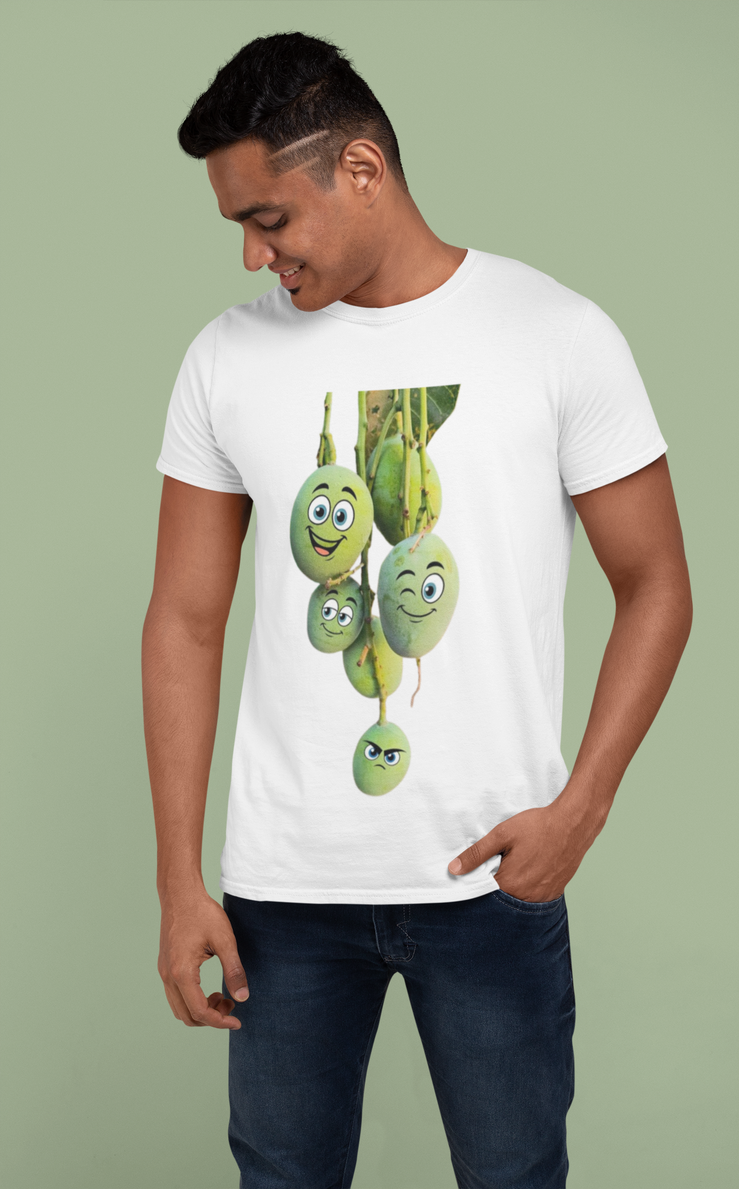 Funny Mango Graphic T-Shirt| Round neck
