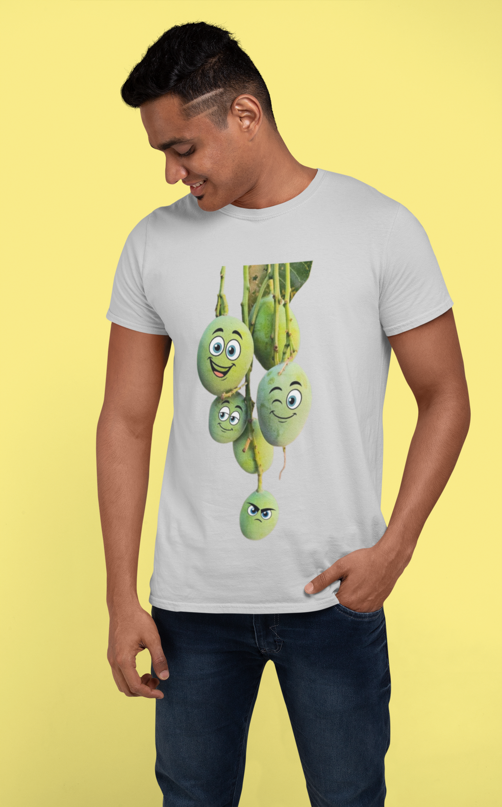 Funny Mango Graphic T-Shirt| Round neck