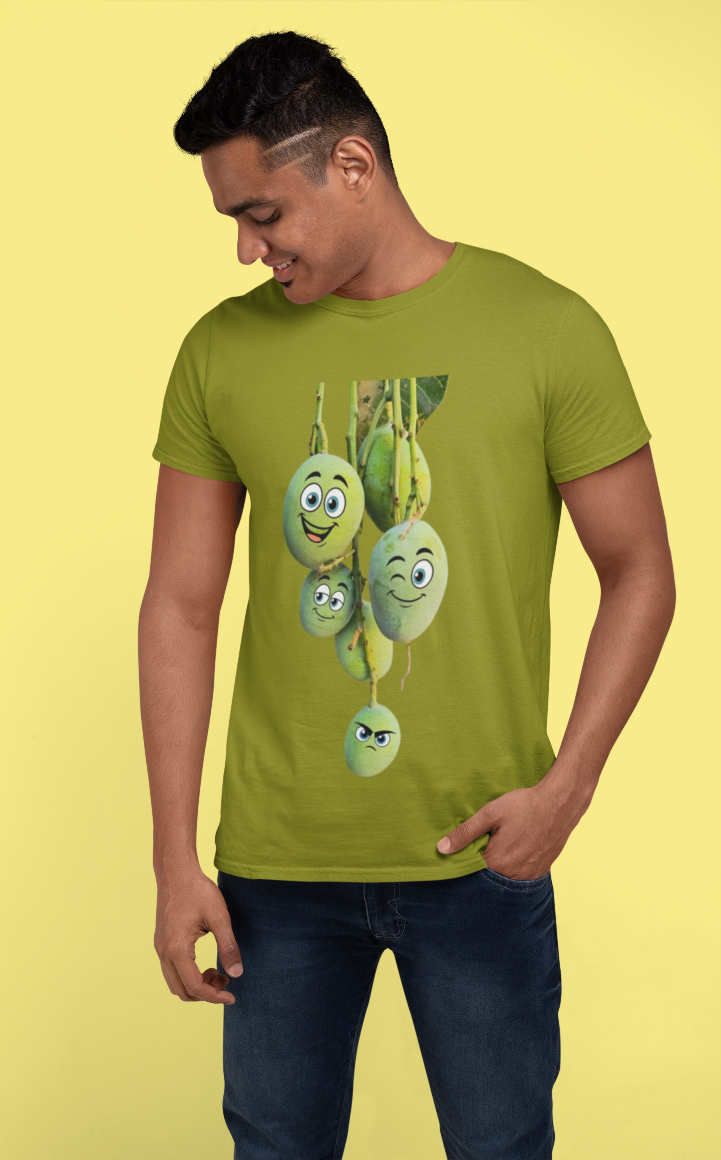 Funny Mango Graphic T-Shirt| Round neck