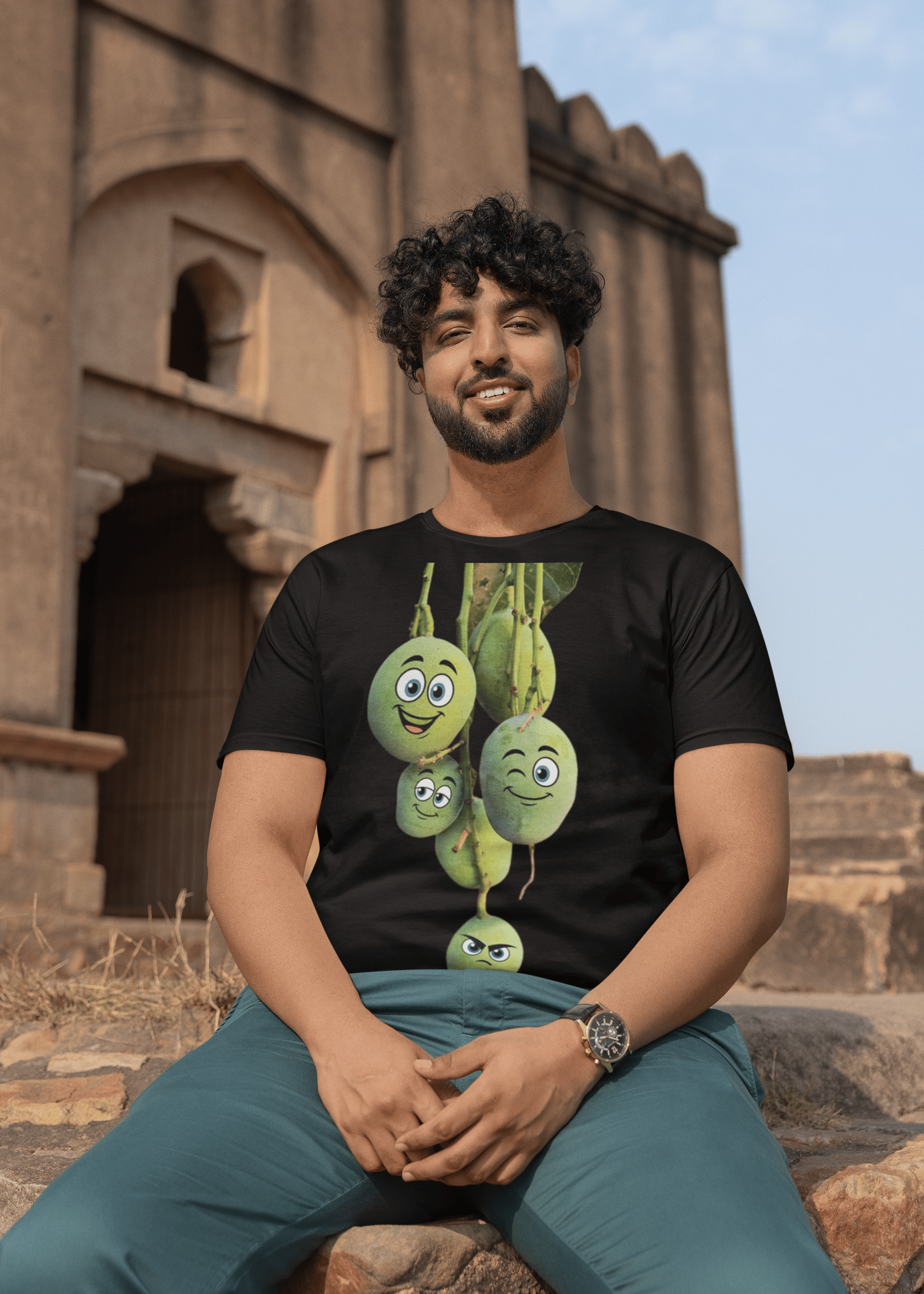 Funny Mango Graphic T-Shirt| Round neck