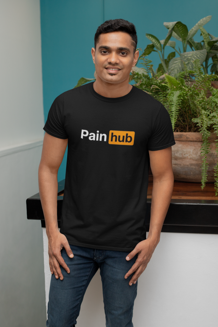 Pain Hub - Round Neck Regular T-Shirt
