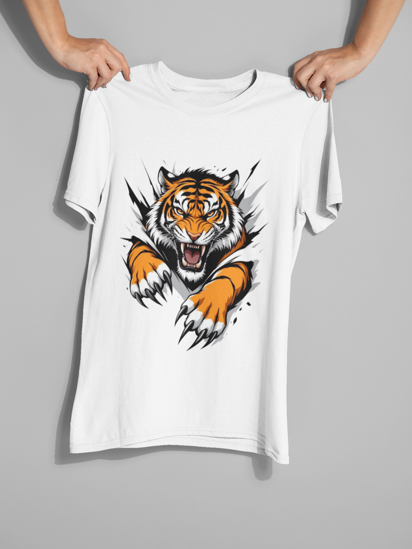 বাংলার বাঘ - Graphic Round Neck Oversize T-Shirt