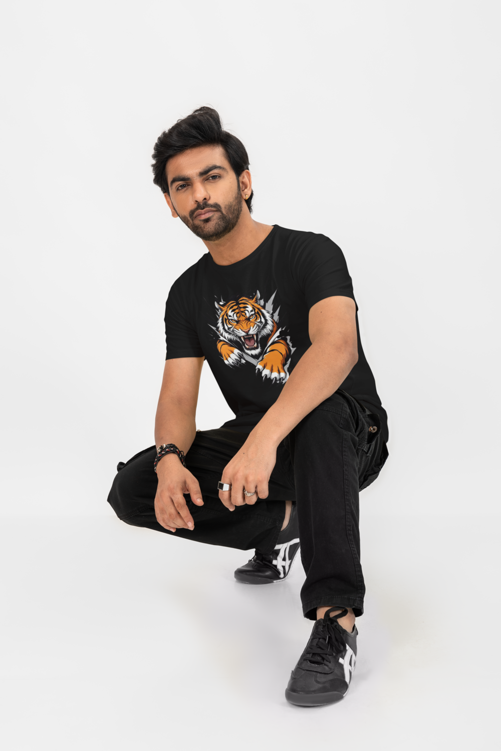 বাংলার বাঘ - Graphic Round Neck Oversize T-Shirt