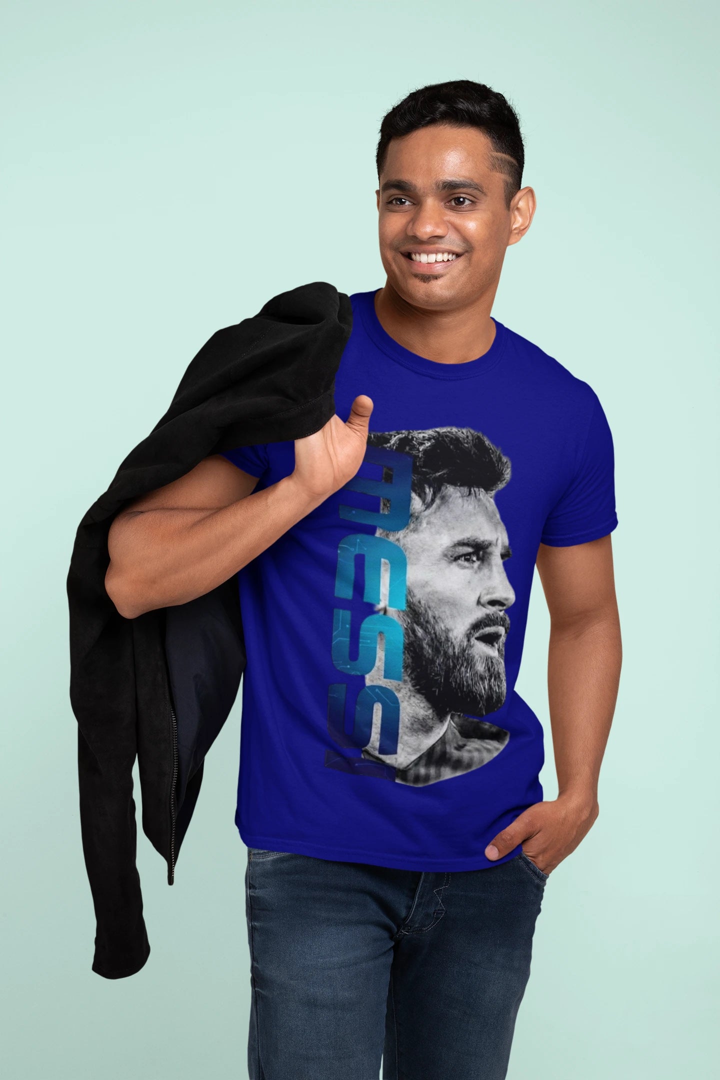 Messi Portrait Graphic Regular T-Shirt