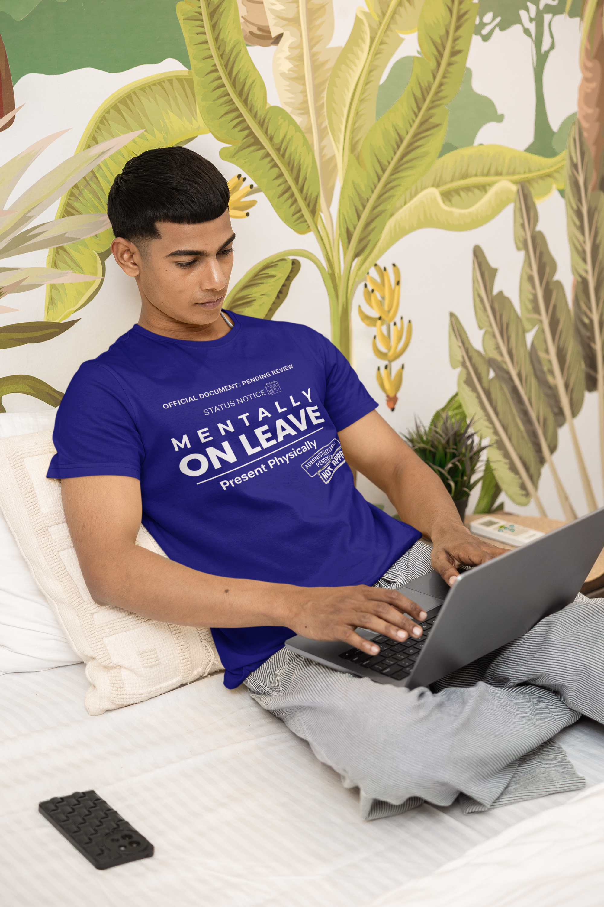 Mentally On Leave – Oversized T-shirt for Off Days 😌